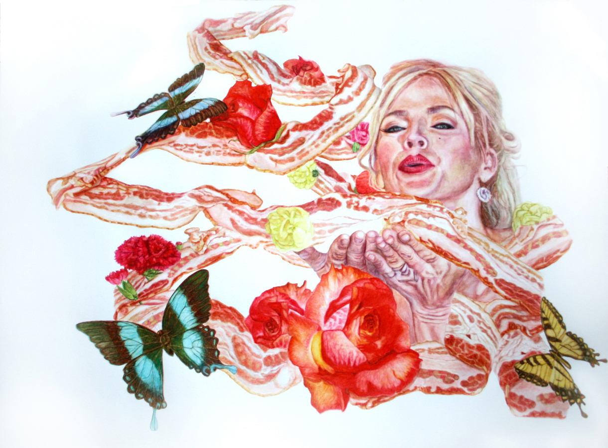 1220x900 Monika Malewska Artwork Bacon Paintings