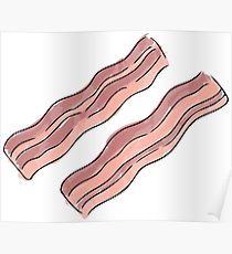 210x230 Watercolor Bacon Posters Redbubble