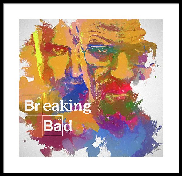600x580 Breaking Bad Watercolor Framed Print By Dan Sproul