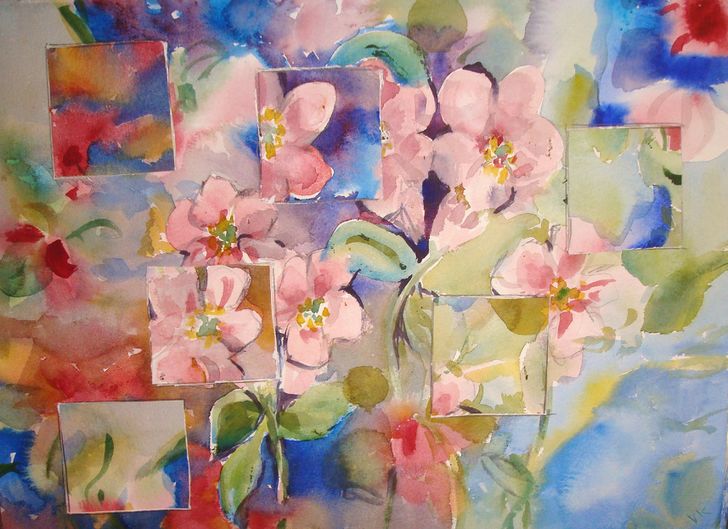 728x529 How To Rearrange A Bad Watercolor Using Squares 12 Steps