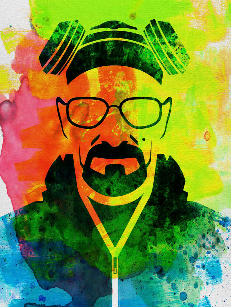 800x1064 Walter White Watercolor Poster