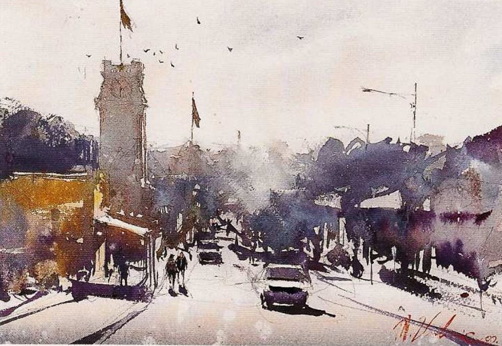 1024x706 Before They Were Any Good Joseph Zbukvic Bad Watercolor Art