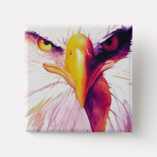 540x540 Everette Bald Eagle Watercolor Button
