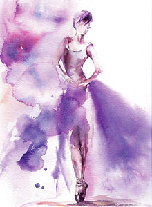 220x300 Watercolor Ballerina Paintings Fine Art America