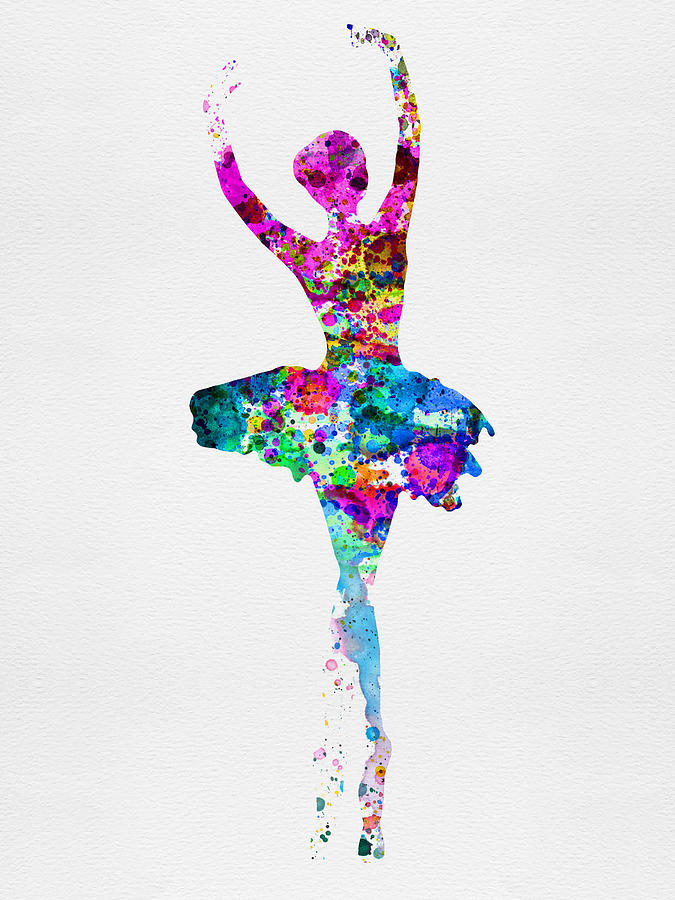 675x900 Ballerina Watercolor 1 Painting By Naxart Studio