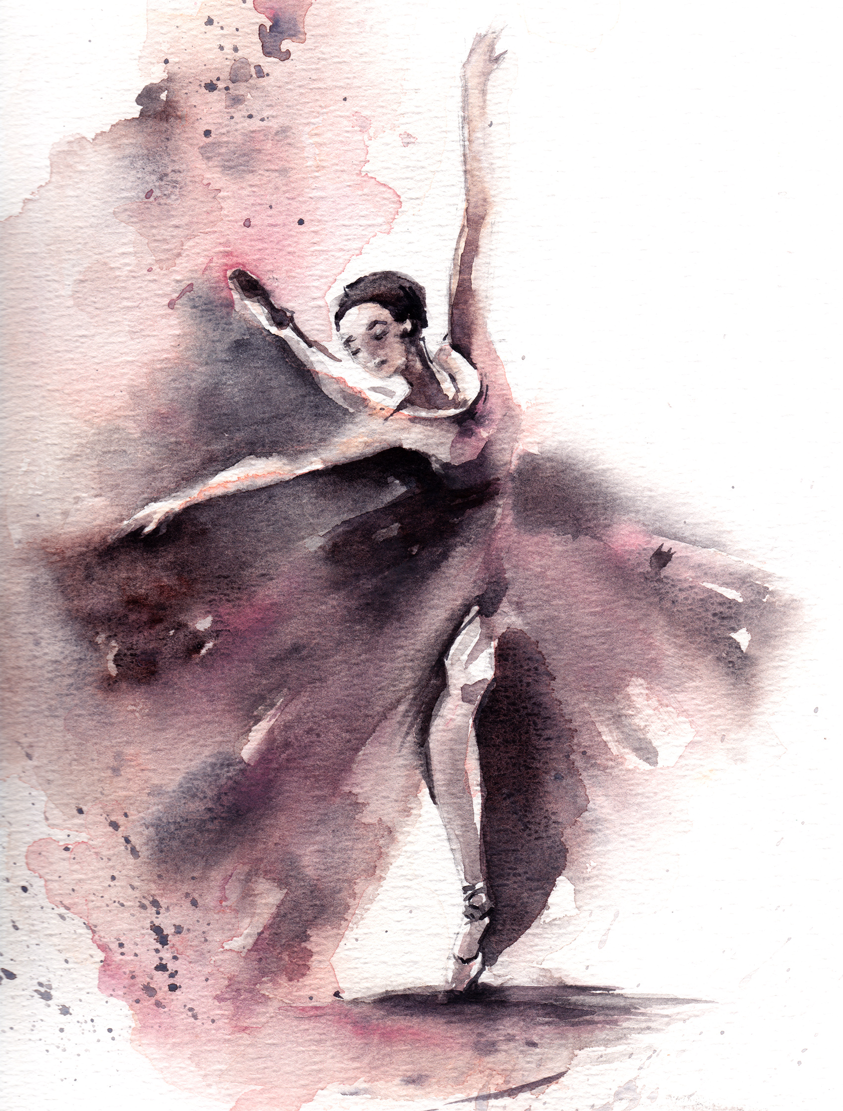 1700x2239 Artfido Buy Art Online Ballerina Watercolor Painting 2737069693