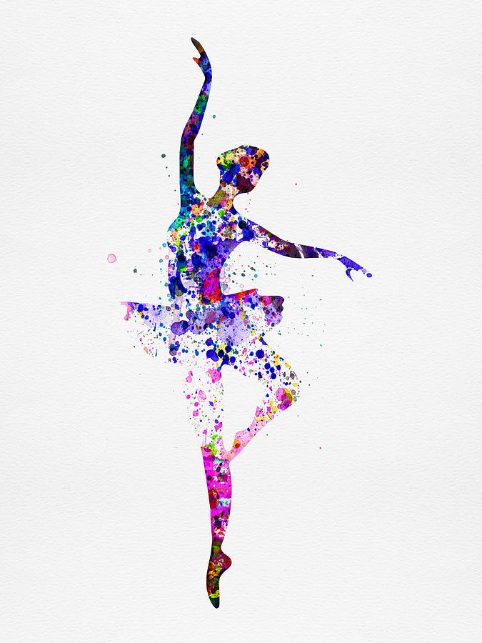 675x900 Ballerina Dancing Watercolor 2 Painting By Naxart Studio