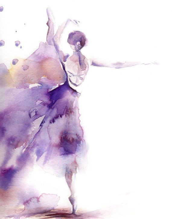 570x726 Ballerina Fine Art Print, Watercolor Painting Art, Ballet Art