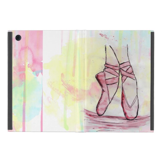 540x540 Cute Ballet Shoes Sketch Watercolor Hand Drawn Ipad Mini Cover