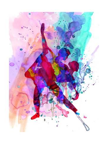 366x488 Romantic Ballet Watercolor 3 Posters By Irina March