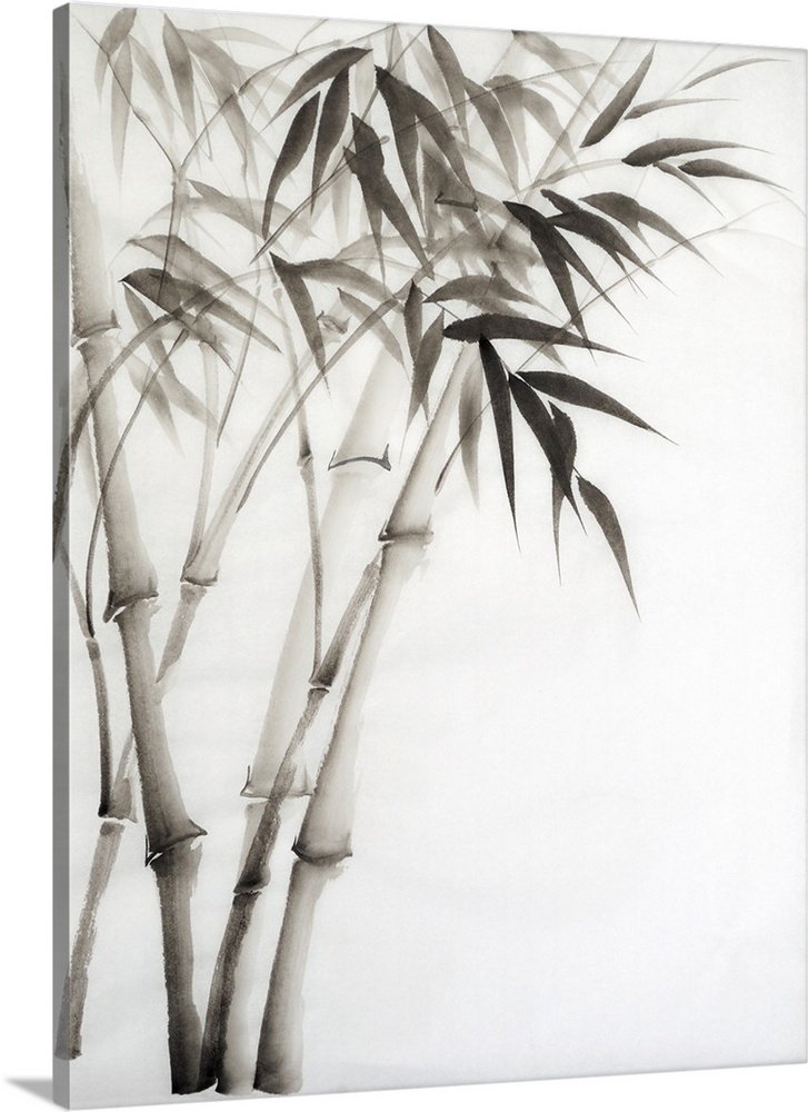 727x1000 Bamboo Watercolor Wall Art, Canvas Prints, Framed Prints, Wall