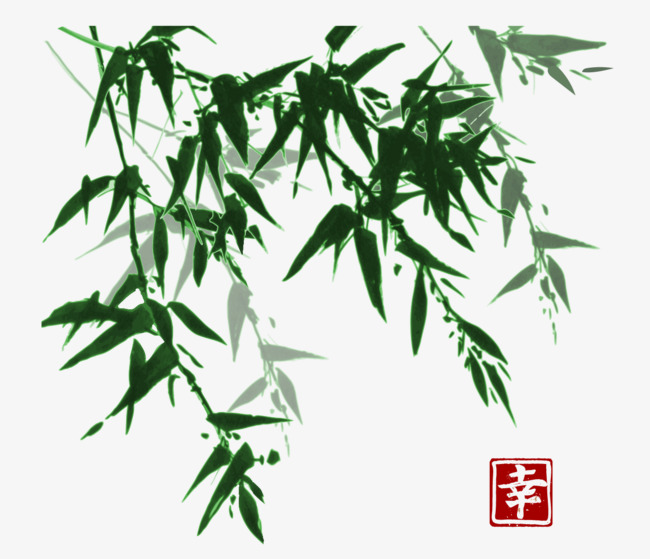 650x559 Watercolor Bamboo Material, Watercolor Vector, Bamboo Vector