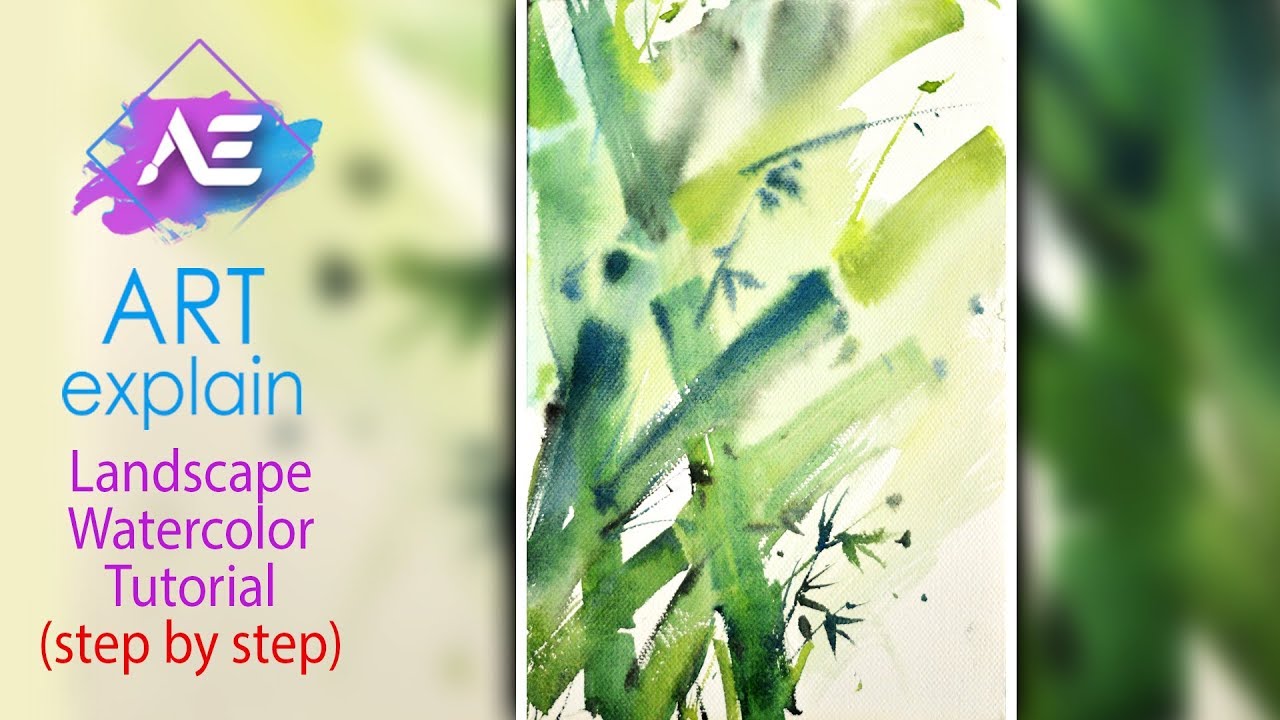 1280x720 Watercolor Bamboo Tutorial How To Paint Watercolor Bamboo Art