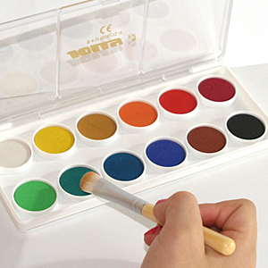 300x300 Watercolor Paints With Bamboo Brush In Paints + Markers