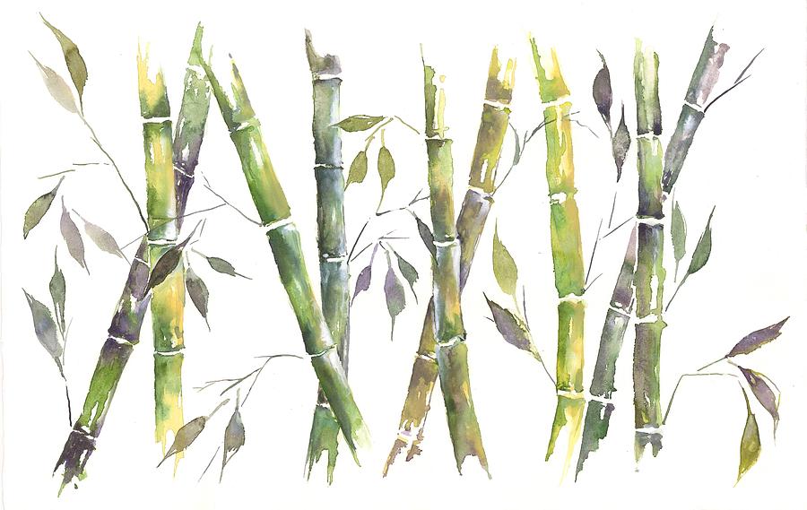 900x569 Bamboo Painting By Jitka Krause
