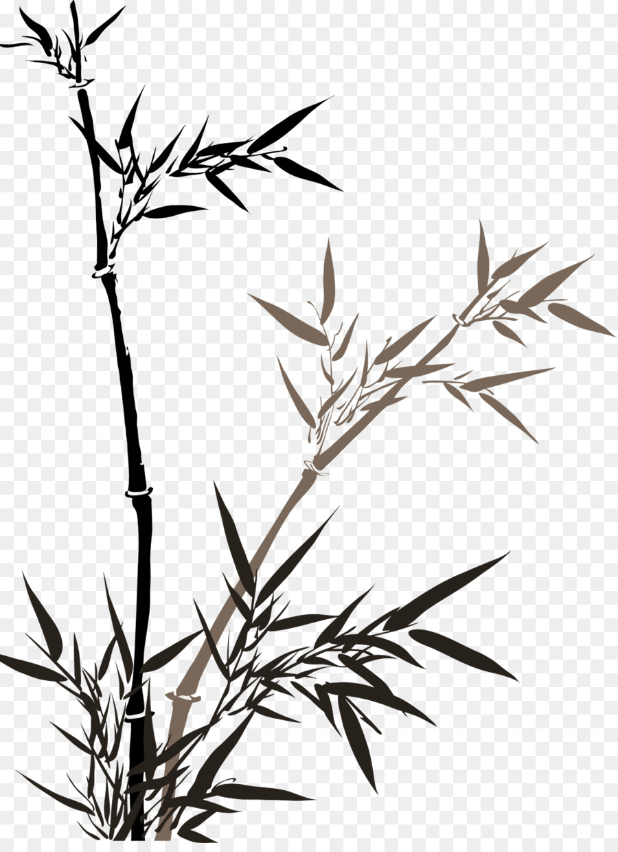 900x1240 China Bamboo Ink Wash Painting Watercolor Painting