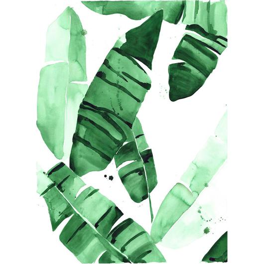 530x530 Tropical Banana Leaves Watercolor Print Waiting On Martha