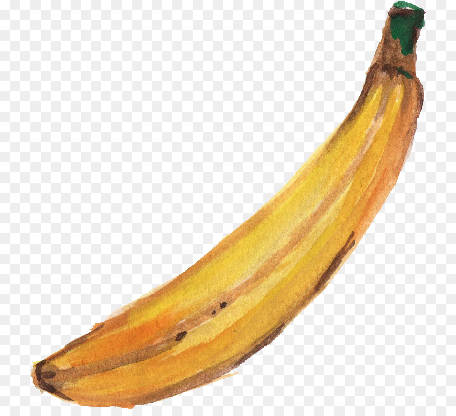 900x820 Banana Watercolor Painting Paper Clip Art