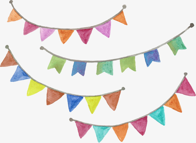 650x477 Hand Painted Watercolor Flags, Hand Vector, Watercolor Vector