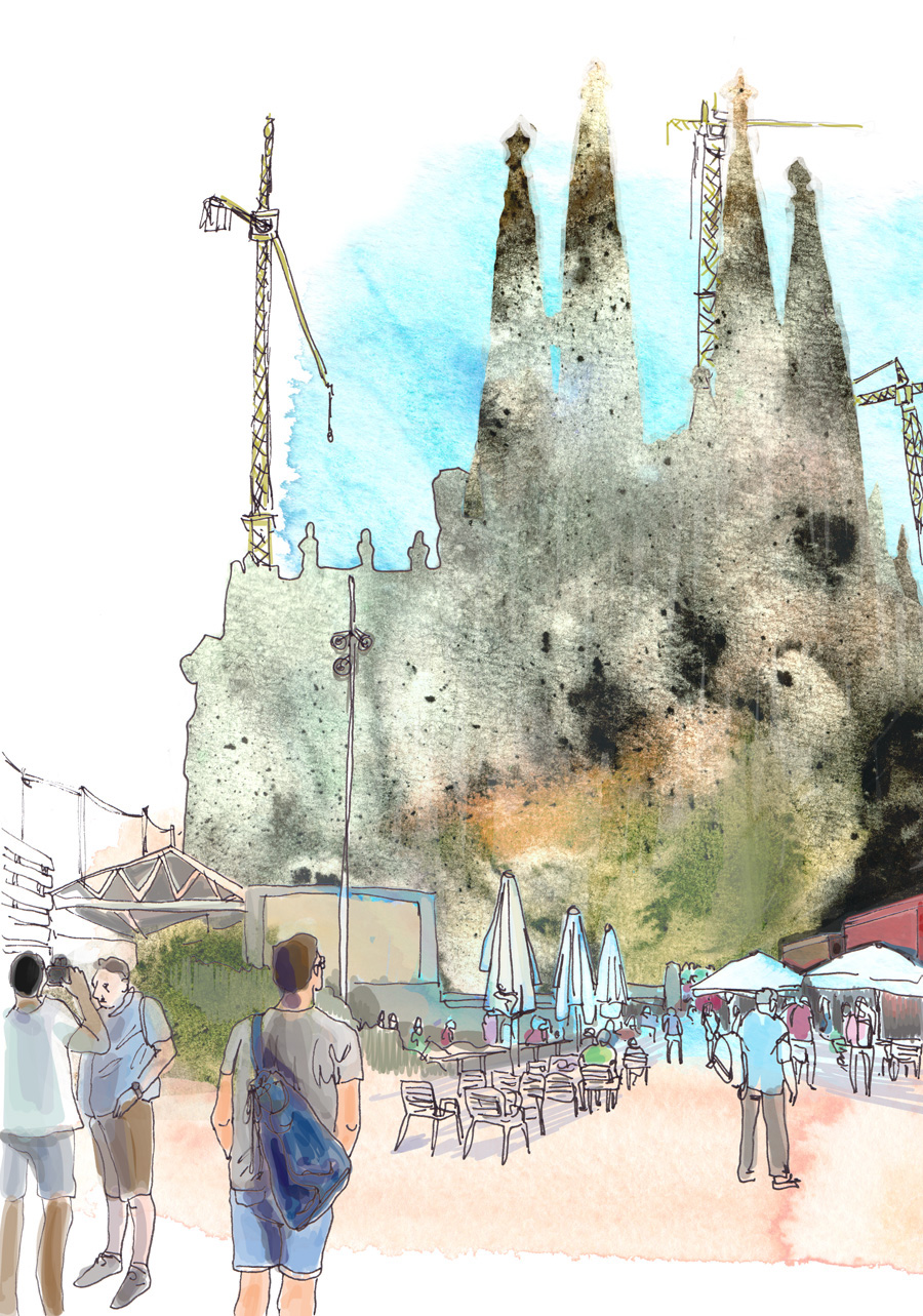 900x1283 Barcelona Sketches On Behance