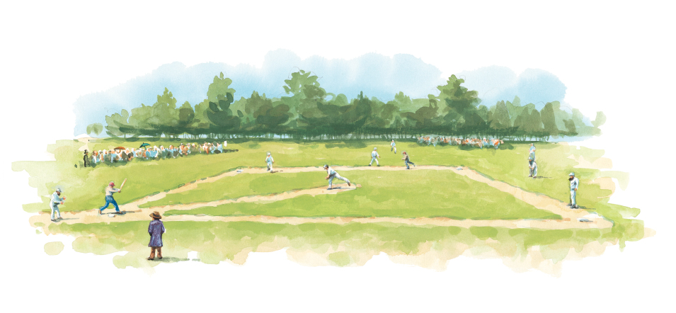 955x442 Baseball Illustrations Peter Campbell Fine Art