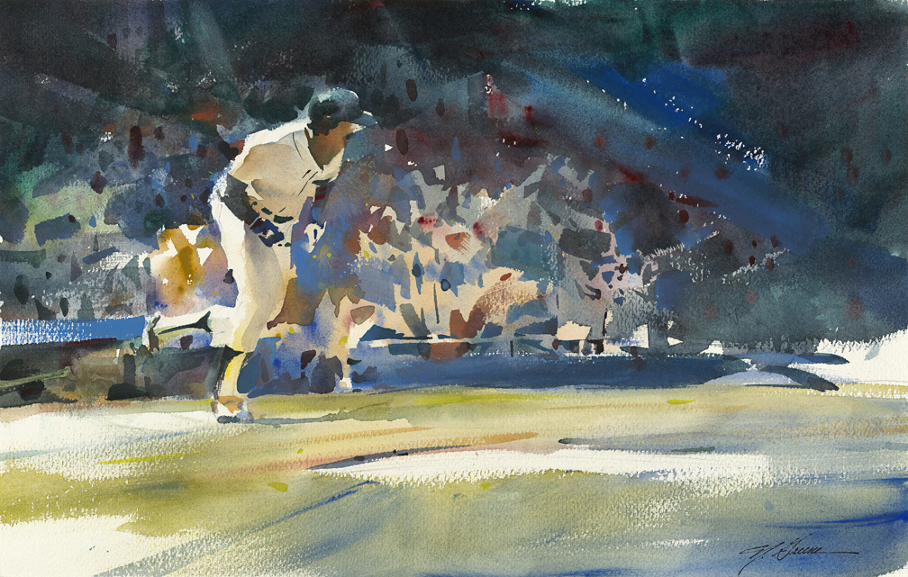 1008x641 Baseball Watercolor Nathan Greene Studio