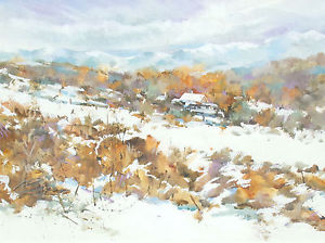 300x224 Jann Bass Brush Creek Original Watercolor Amp Pastel Painting