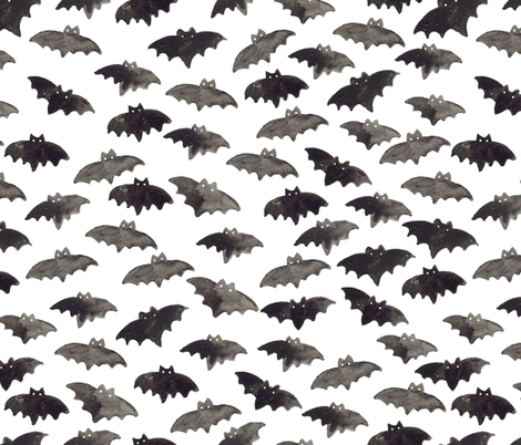 470x402 Watercolor Bats (Large) Wallpaper