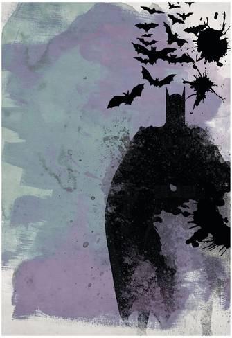 335x488 Batman Watercolor Posters By Anna Malkin