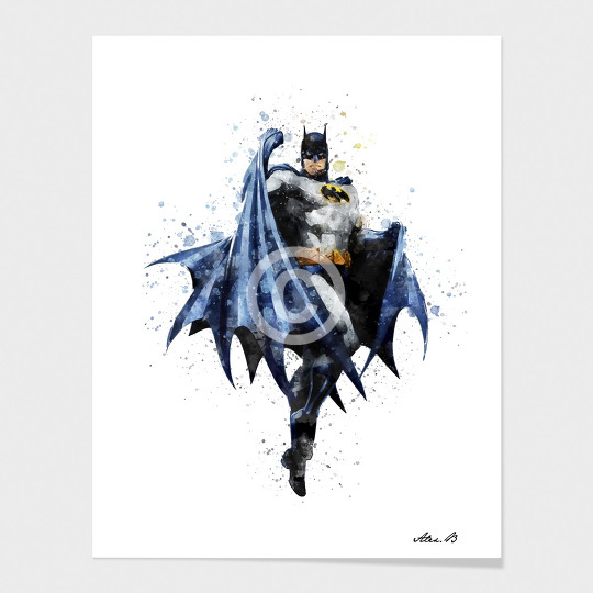 540x540 Batman Watercolor Print