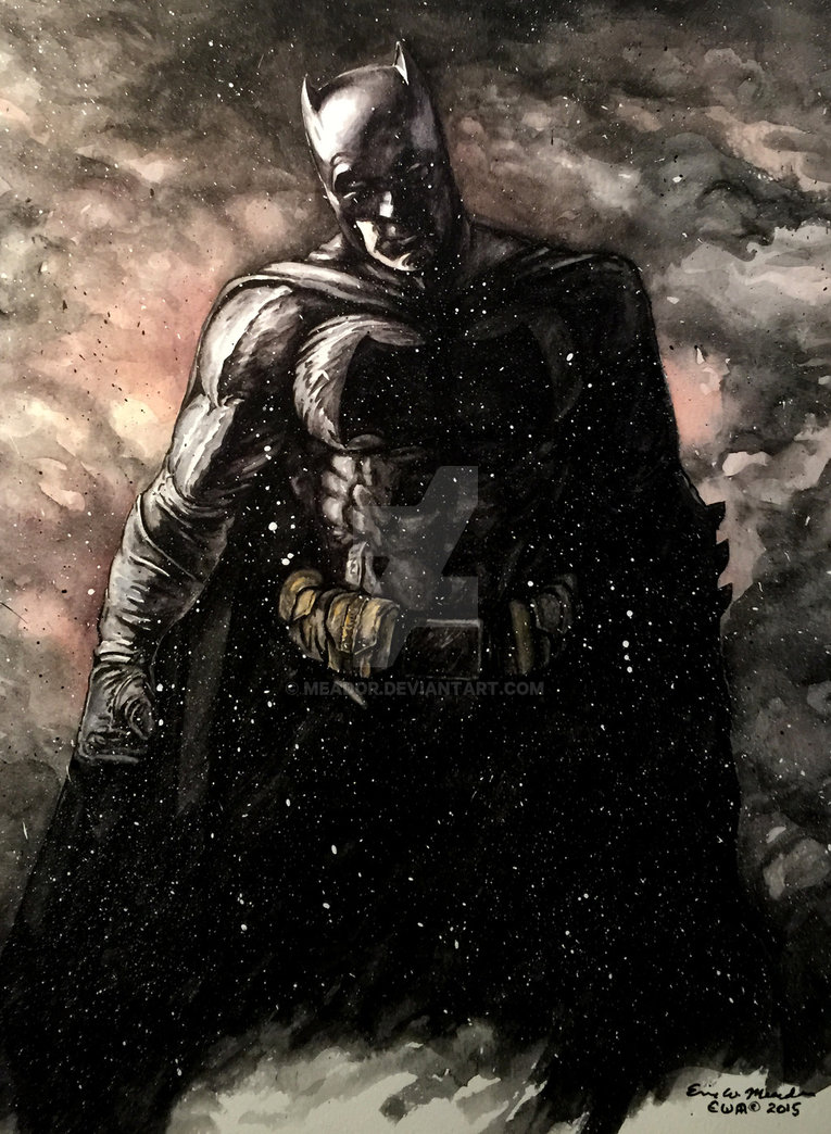 765x1044 Batman Watercolor Experiment By Meador
