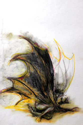 333x500 Batman By Daart (2016) Work On Paper Acrylic, Pastel, Watercolor