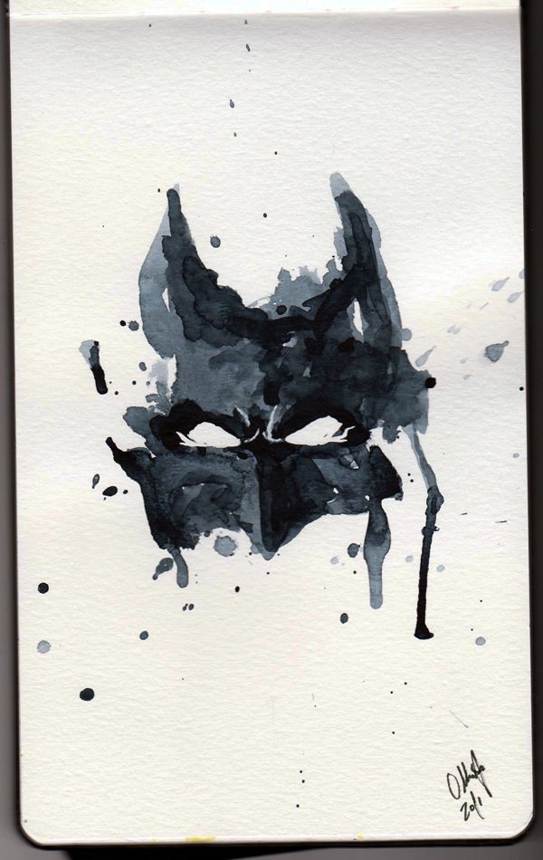 600x950 Watercolor Batman Batman Watercolor By ~tyleen