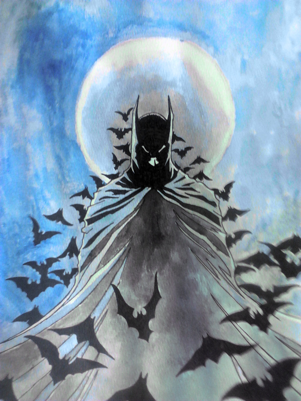 1024x1365 Batman Watercolor By El Fox