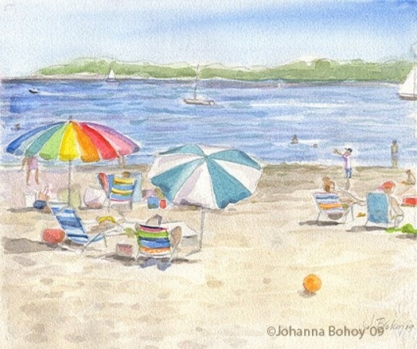 Beach Umbrella Watercolor at GetDrawings | Free download