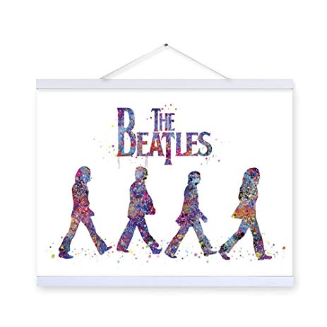 463x463 Bingirl Original Watercolor Beatles Modern Wall Art