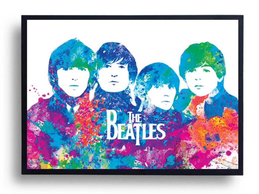 1024x768 The Beatles Watercolor Art Print Beatles Inspiration Poster