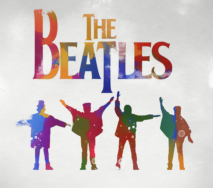 900x797 Beatles Watercolor Poster Painting By Dan Sproul