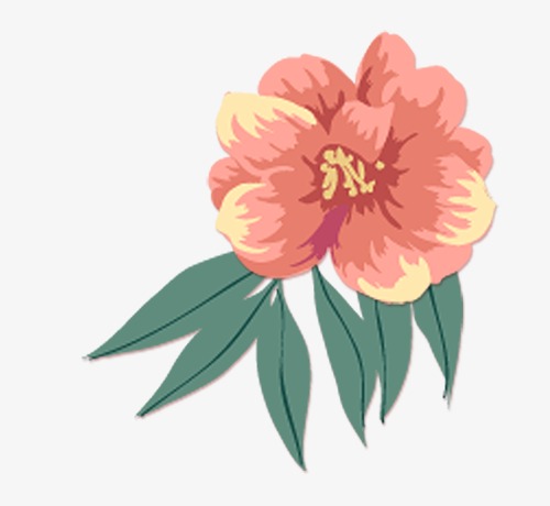 500x460 Pretty Watercolor Flowers, Taobao Creative, Hand Painted Flowers