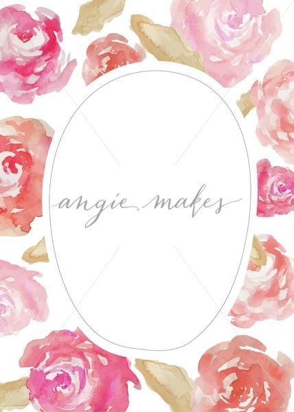 428x600 This Cute Watercolor Roses Inviation Features Beautiful Watercolor
