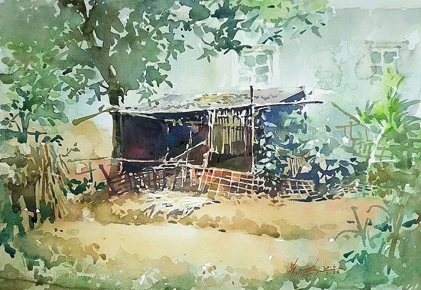 850x585 This Artist Captures Her Travels In Beautiful Watercolor Paintings