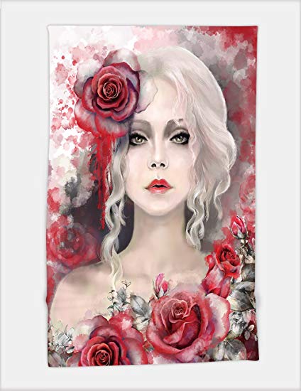 424x550 Minicoso Bath Towel Beautiful Woman With Blonde Curly