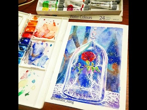 480x360 Beauty And The Beast (Watercolour Painting)