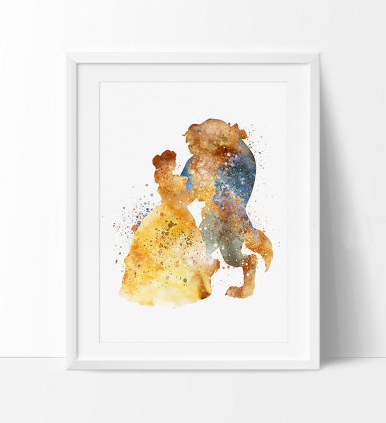 547x600 Belle, Beauty And The Beast, Watercolor Art, Disney Princess