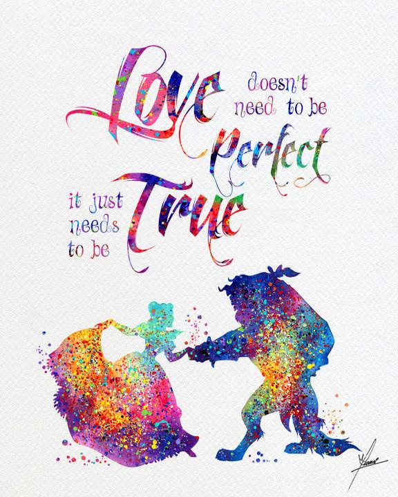 Beauty And The Beast Watercolor at GetDrawings | Free download
