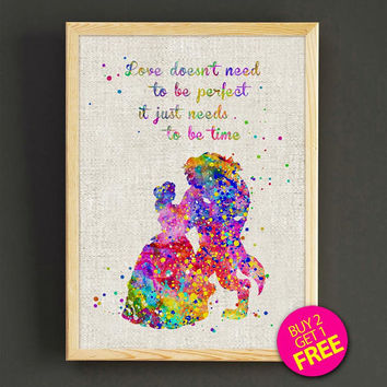 354x354 Shop Disney Beauty And The Beast Art On Wanelo