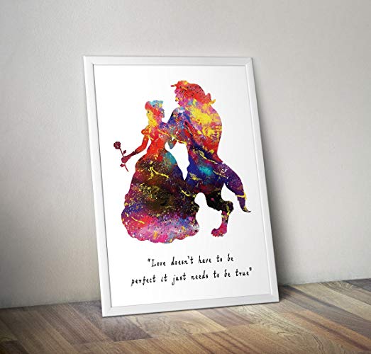 523x500 Beauty And The Beast Inspired Poster