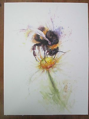 300x400 Bee Watercolour, Print Of Original Painting A3 Size On Watercolour