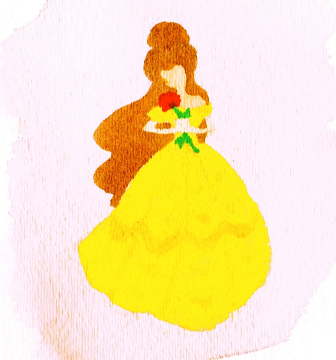 1111x1190 Belle, Watercolor Paints