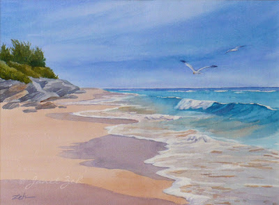400x295 Janet Zeh Original Art Watercolor And Oil Paintings Bermuda Pink